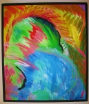 D29.Dybet. 68x78 cm. 4.000 Kr.X
